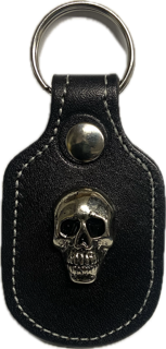 Deluxe leather key rings with medallions