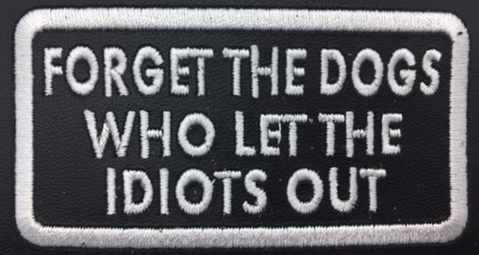 Leather Embroidery Patch 3 3/4" x 2 1/4"