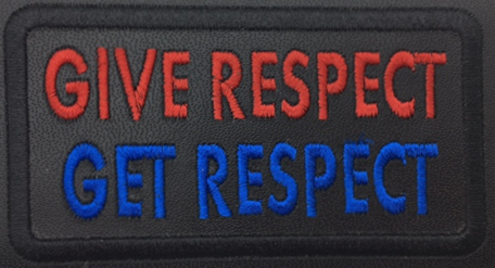 Leather Embroidery Patch 3 3/4" x 2 1/4"