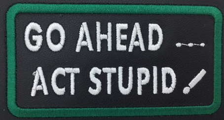 Leather Embroidery Patch 3 3/4" x 2 1/4"