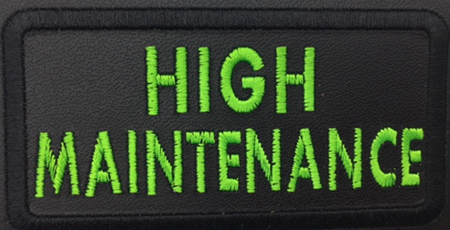 Leather Embroidery Patch 3 3/4" x 2 1/4"