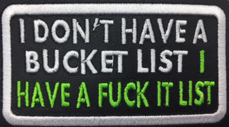 Leather Embroidery Patch 3 3/4" x 2 1/4"