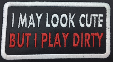 Leather Embroidery Patch 3 3/4" x 2 1/4"