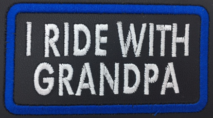 Leather Embroidery Patch 3 3/4" x 2 1/4"