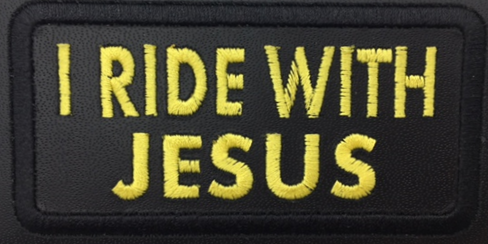 Leather Embroidery Patch 3 3/4" x 2 1/4"