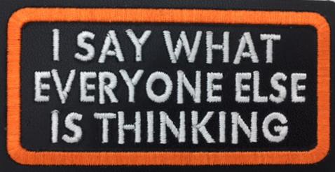 Leather Embroidery Patch 3 3/4" x 2 1/4"