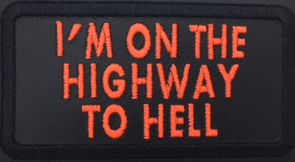Leather Embroidery Patch 3 3/4" x 2 1/4"