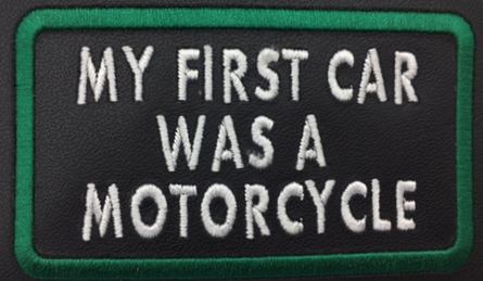 Leather Embroidery Patch 3 3/4" x 2 1/4"