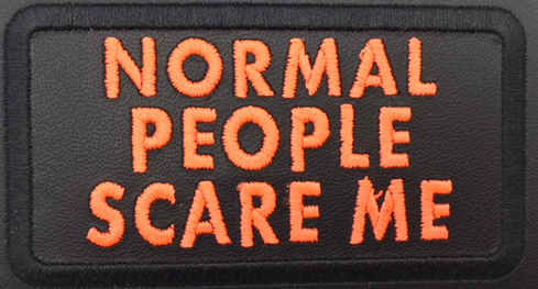 Leather Embroidery Patch 3 3/4" x 2 1/4"