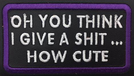 Leather Embroidery Patch 3 3/4" x 2 1/4"