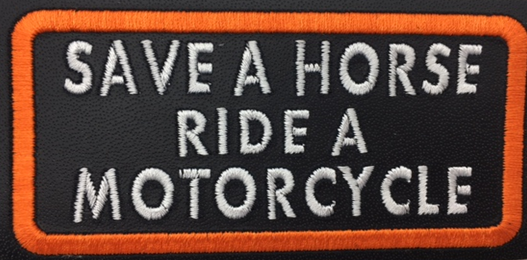Leather Embroidery Patch 3 3/4" x 2 1/4"