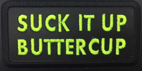 Leather Embroidery Patch 3 3/4" x 2 1/4"