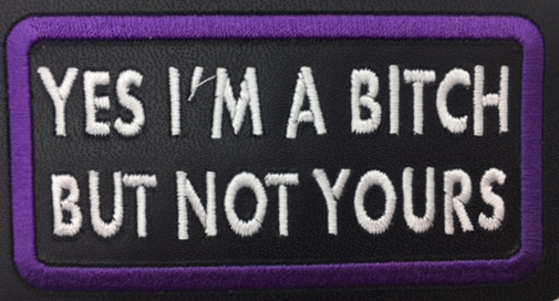 Leather Embroidery Patch 3 3/4" x 2 1/4"
