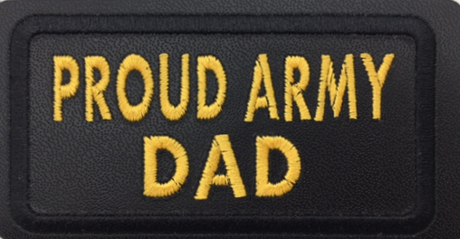 Leather Embroidery Patch 3 3/4" x 1 5/8"