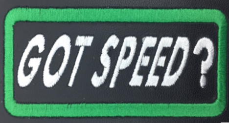 Leather Embroidery Patch 3 3/4" x 1 5/8"