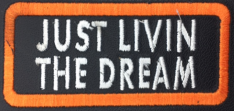 Leather Embroidery Patch 3 3/4" x 1 5/8"