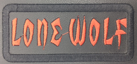 Leather Embroidery Patch 3 3/4" x 1 5/8"