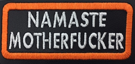 Leather Embroidery Patch 3 3/4" x 1 5/8"