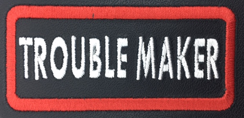 Leather Embroidery Patch 3 3/4" x 1 5/8"