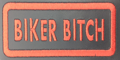 Leather Embroidery Patch 3 3/4" x 1 5/8"