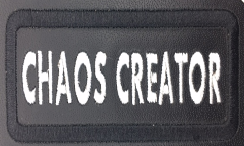 Leather Embroidery Patch 3 3/4" x 1 5/8"