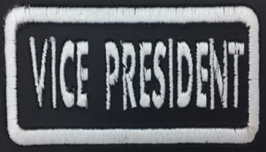 Leather Embroidery Patch 3 3/4" x 1 5/8"