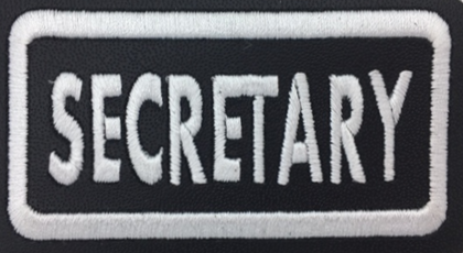 Leather Embroidery Patch 3 3/4" x 1 5/8"