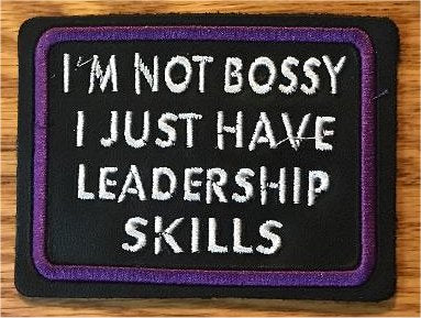 Leather Embroidery Patch 3 3/4" x 2 3/4"