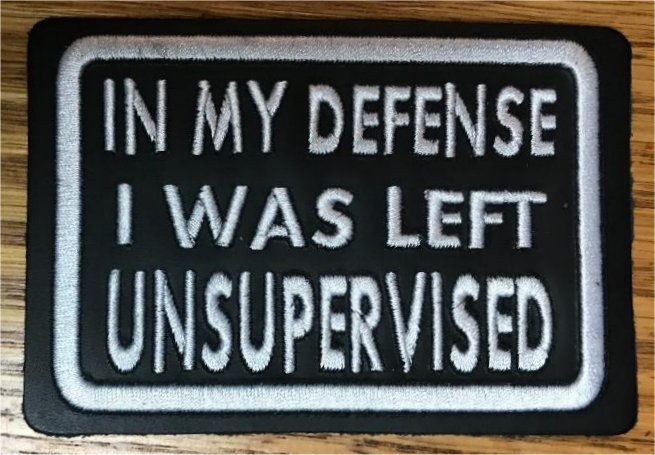 Leather Embroidery Patch 3 3/4" x 2 3/4"