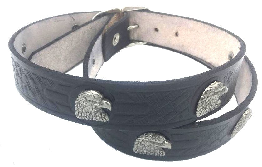Eagle Head Medallion Belt