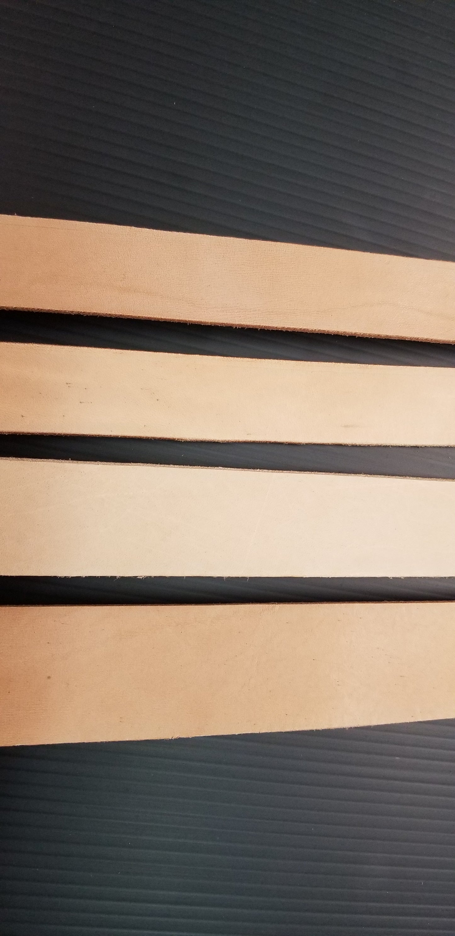 Leather belt blanks