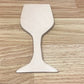 Leather wine glass shape