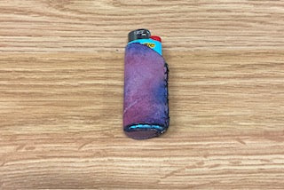 Leather lighter cover pattern