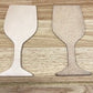 Leather wine glass shape