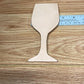 Leather wine glass shape