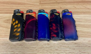 Leather lighter cover pattern