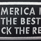 Leather Embroidery Patch 3 3/4" x 2 1/4"
