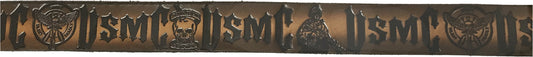 Marines USMC scene embossed leather belt
