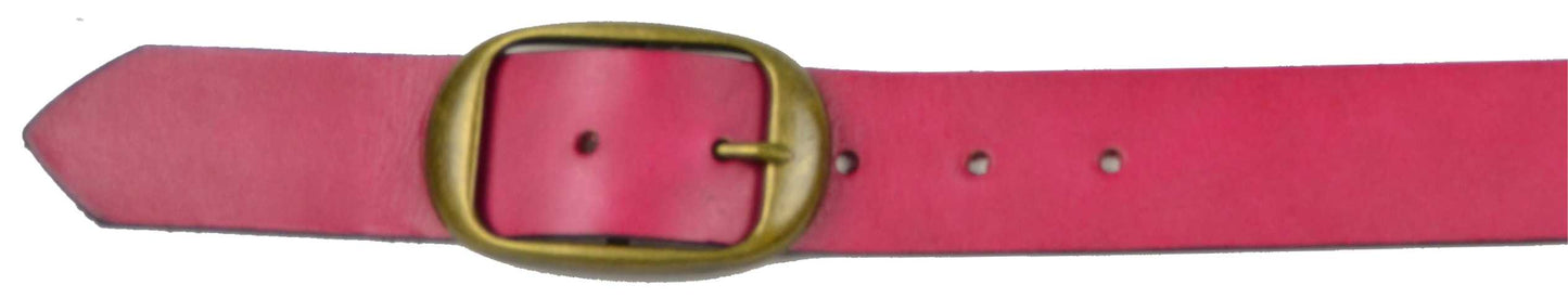 Plain Color Leather Belt