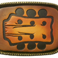 Leather Belt Buckle Guitar Designs