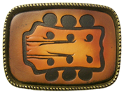 Leather Belt Buckle Guitar Designs