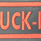 Leather Embroidery Patch 3 3/4" x  1 5/8"