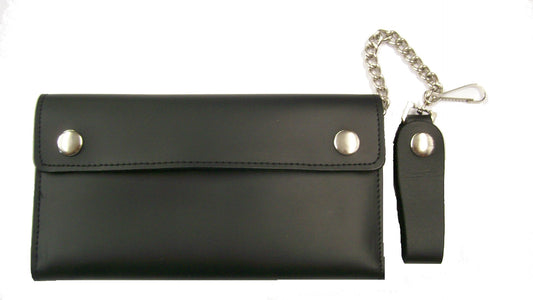 Leather chain Wallet with 10 credit card slots
